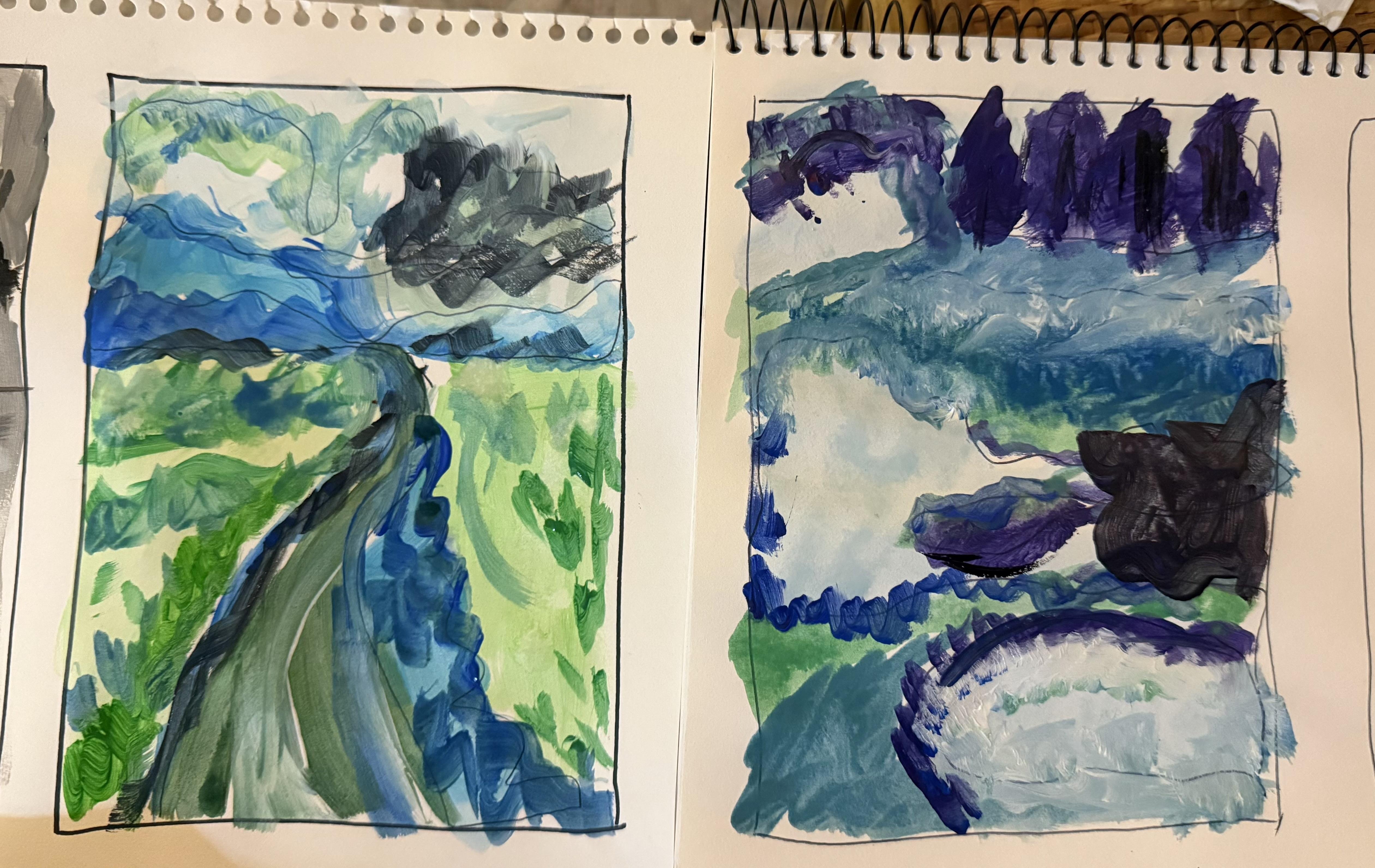 Five minute landscapes - student project