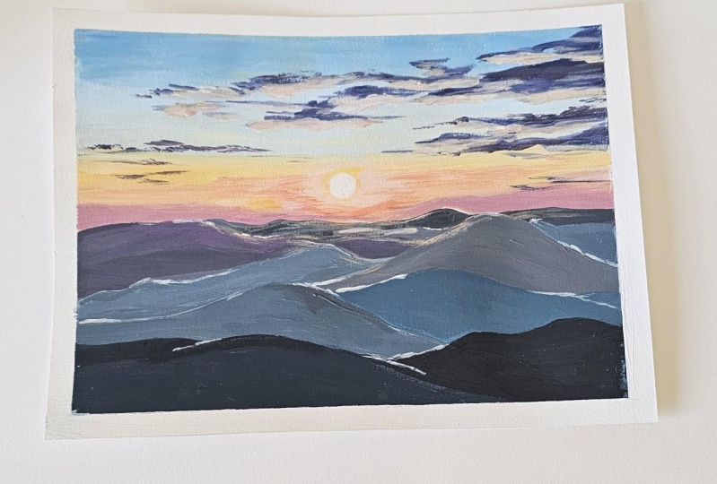 Mountains at Sunset - Practice