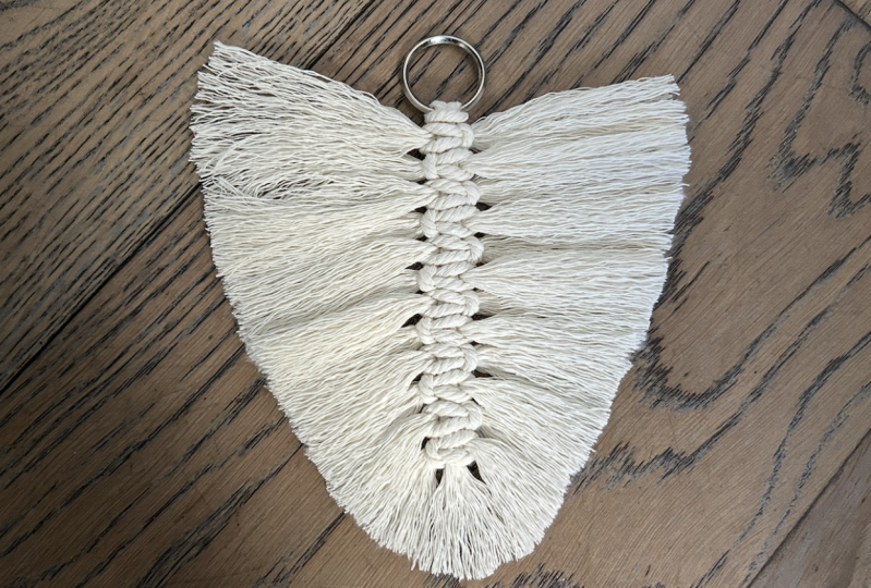 feather keychain