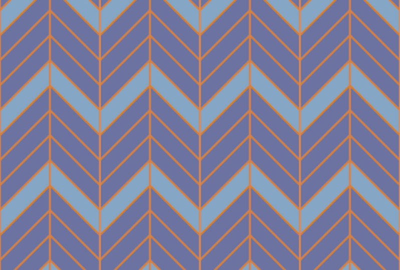 Purple, Orange, and Blue Chevron Pattern