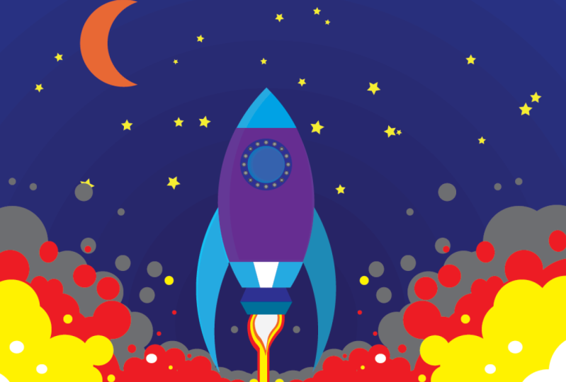 Rocket - Vector Illustration