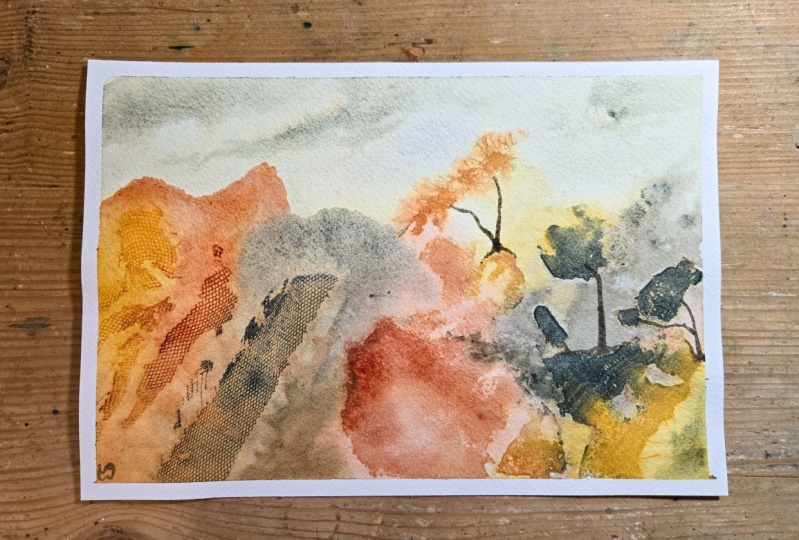 Abstract Landscape with Textures