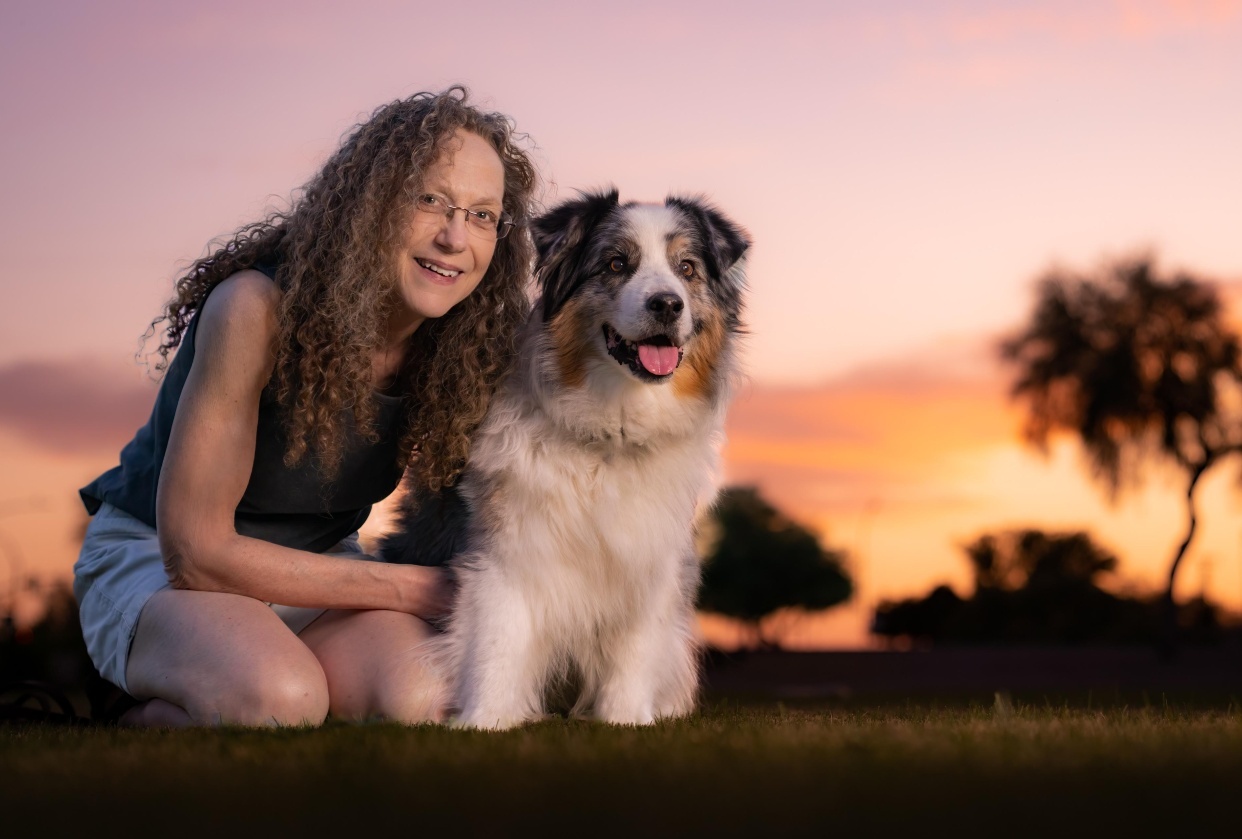 Portrait of Wife and Dog - student project