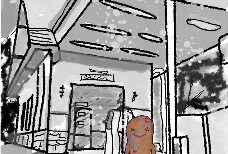 Mokeke Alien Ghost Welcomes Us to Hakone