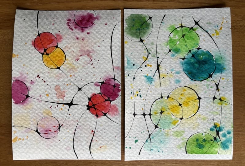 Abstract watercolour fun