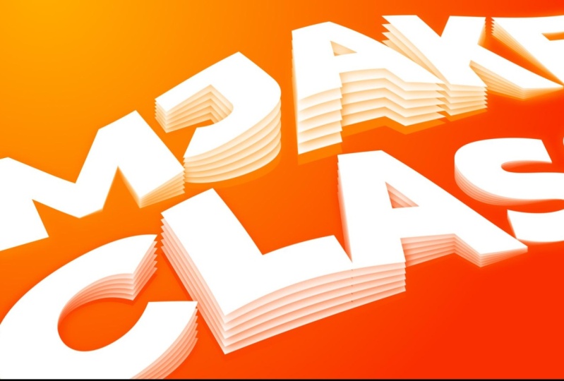 3D Folding Text Wave Visual Effect