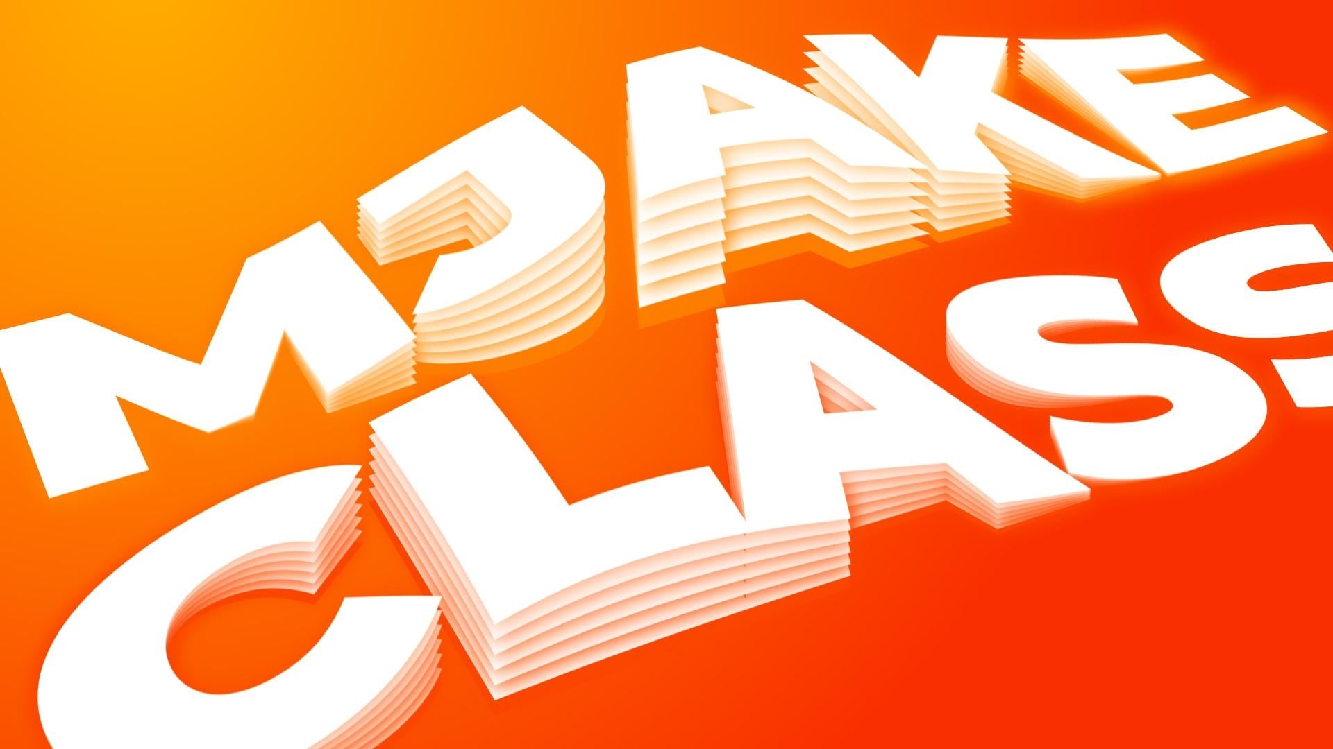 3D Folding Text Wave Visual Effect - student project