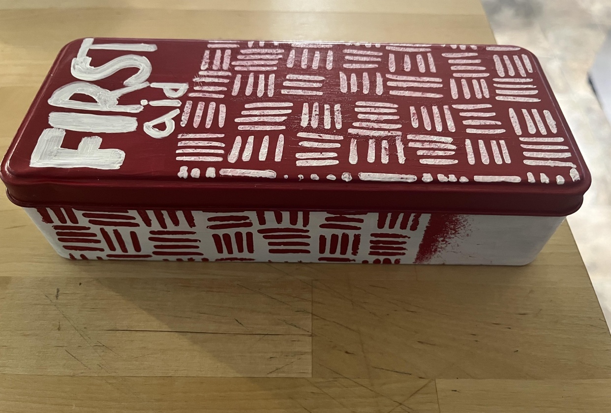 Kitchen First Aid Tin - student project