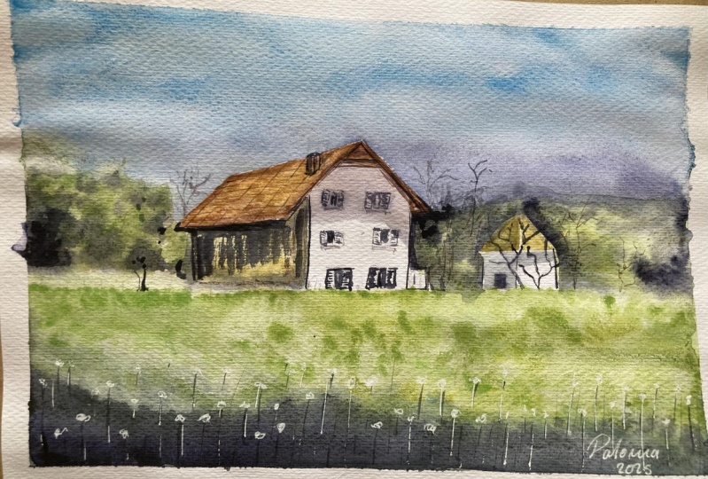 Urban landscapes in watercolor