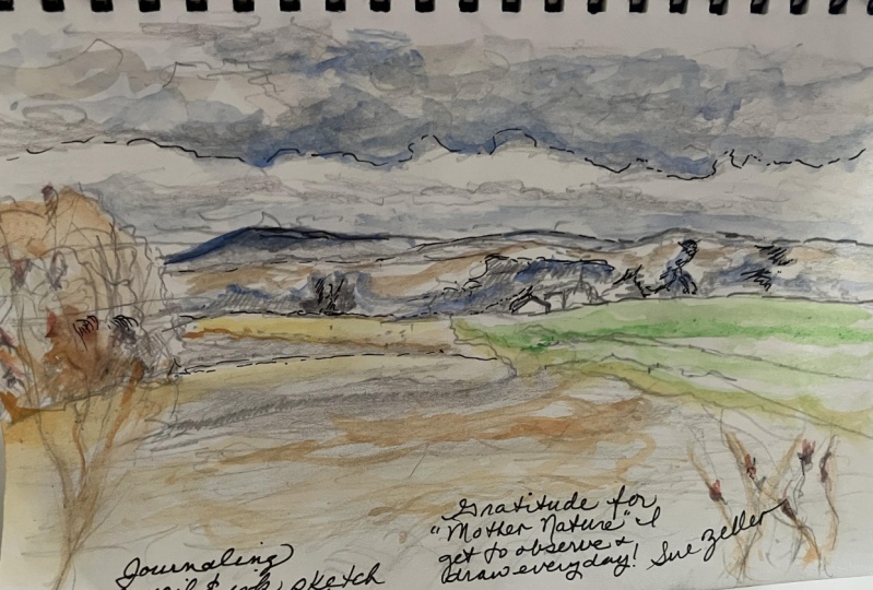 Illustrated Journals…. .My painting The Harvest is Over