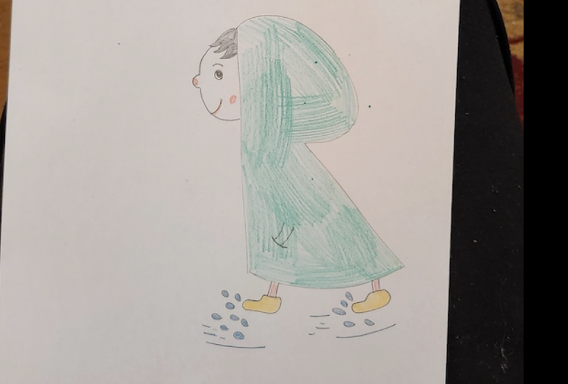 Cute Boy in Raincoat