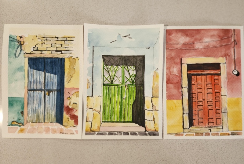 Colourful doors!