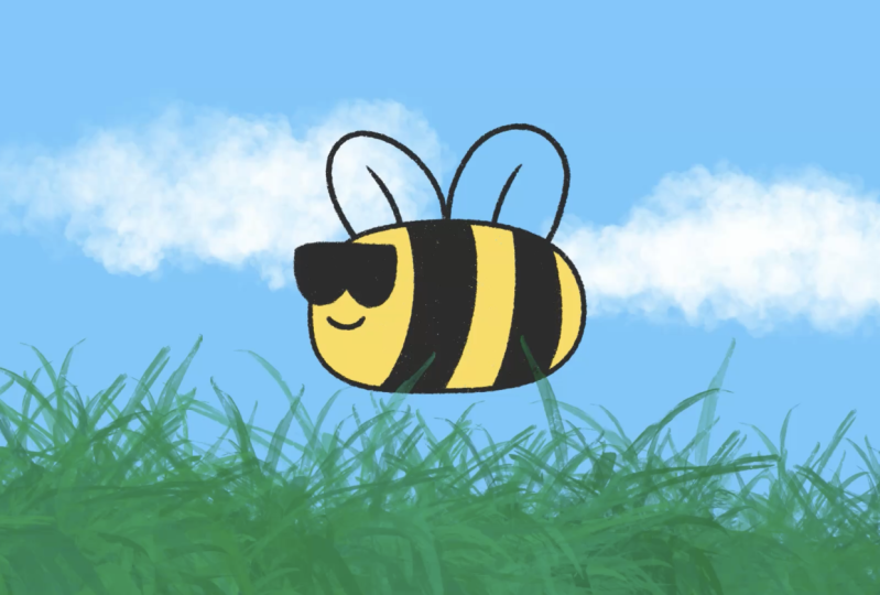 Flying Bee Animation