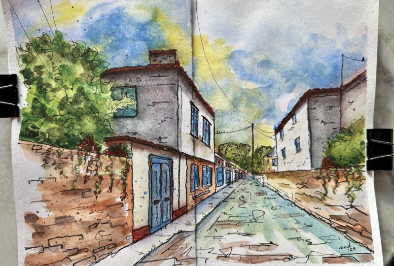 Urban Sketching - One Point Perspective