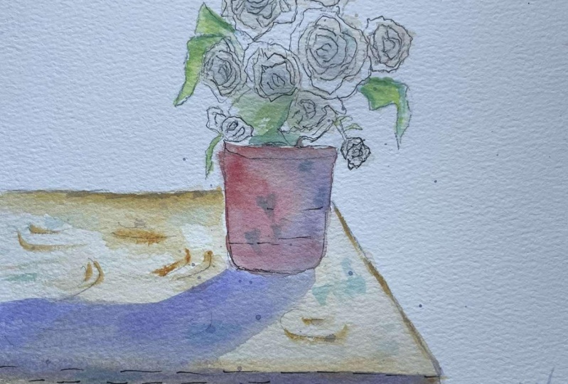 simple ink & carnation for beginners