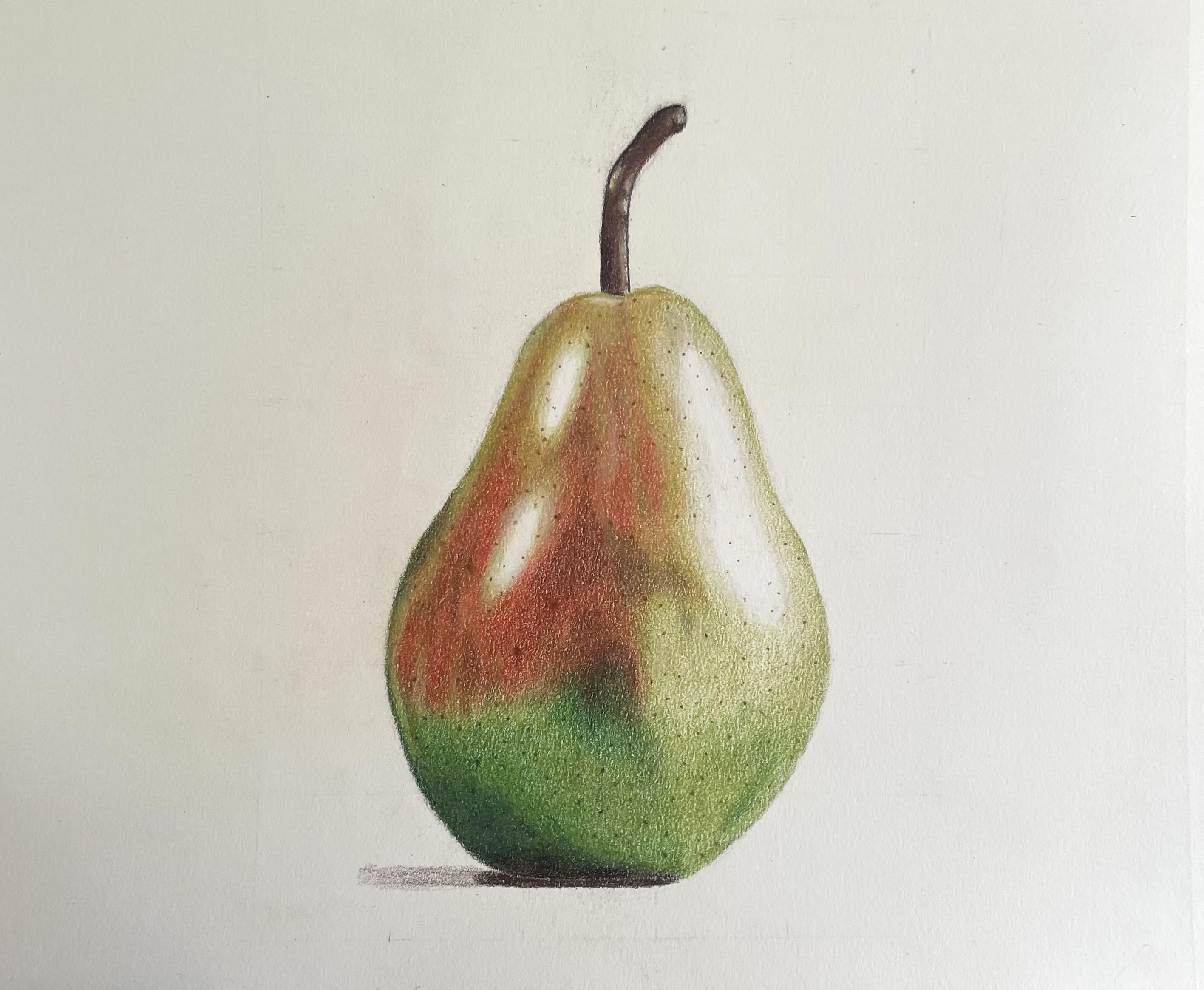 Pear Colored Pencil Blending - student project