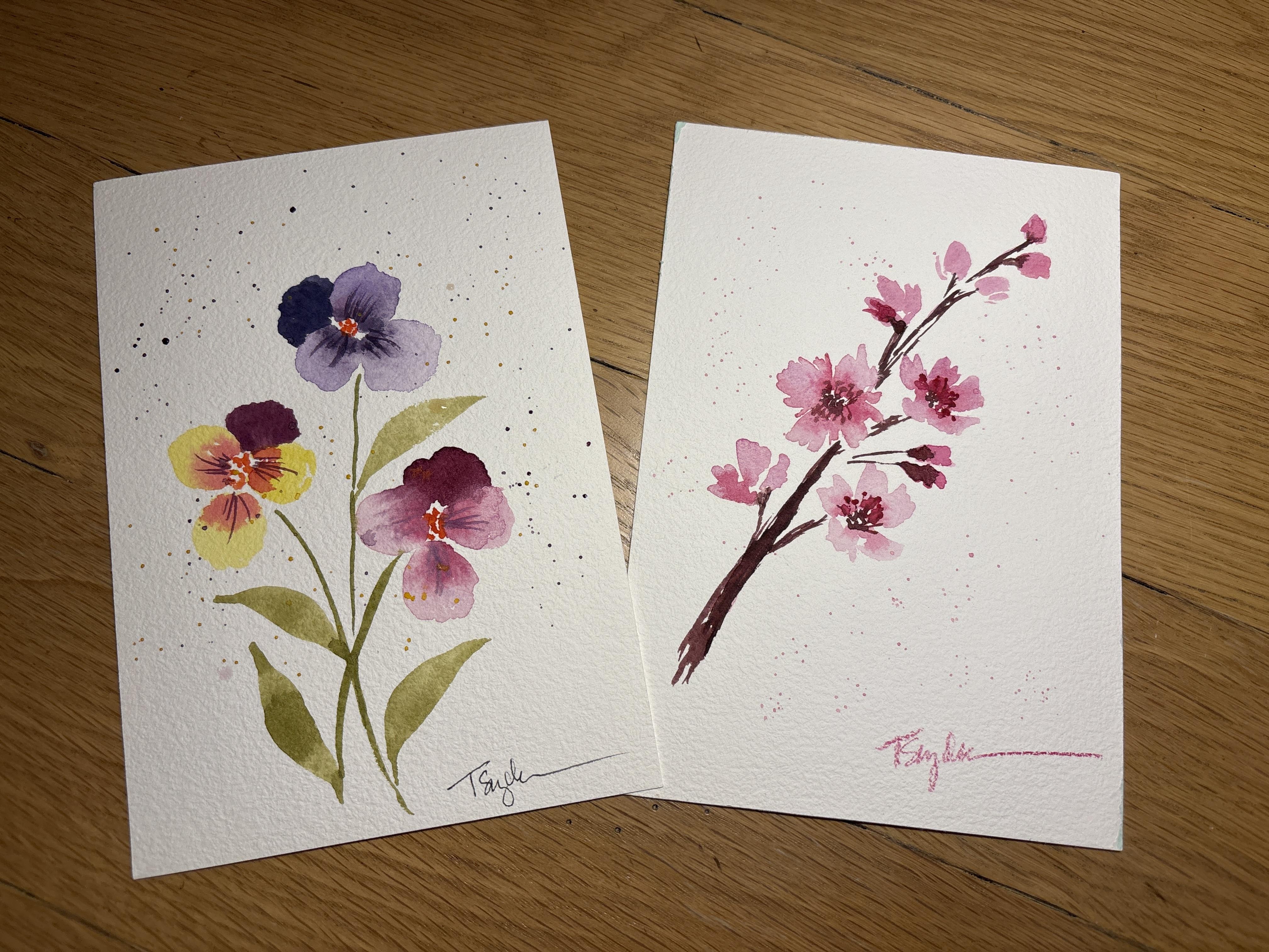 Basic loose florals - student project