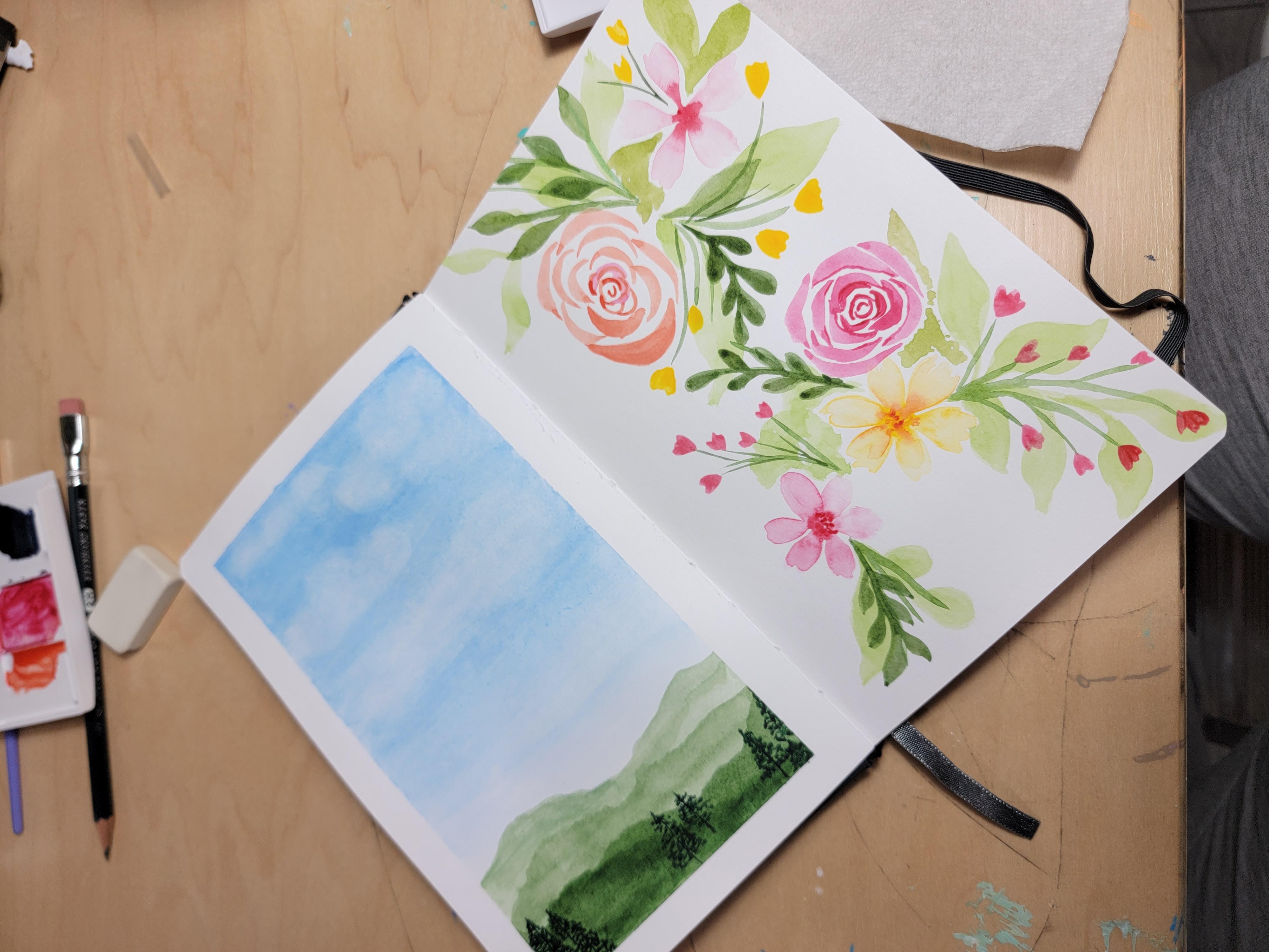 Florals & Landscape - student project