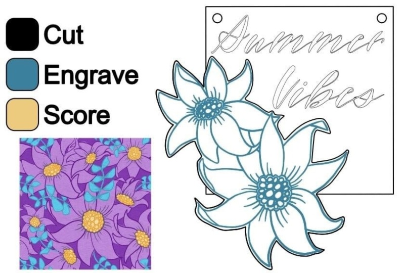 Into to SVG Laser Files- Summer Vibes Sign