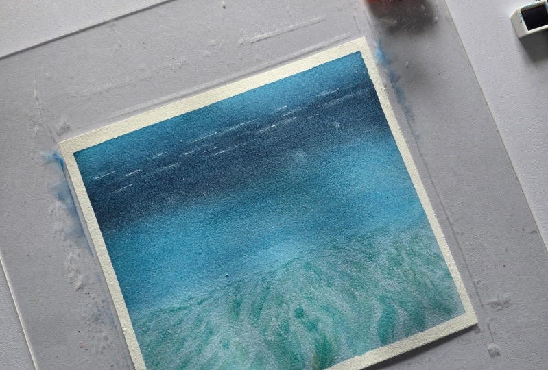 Underwater watercolor