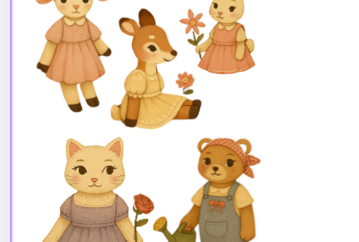 Set de stickers - student project