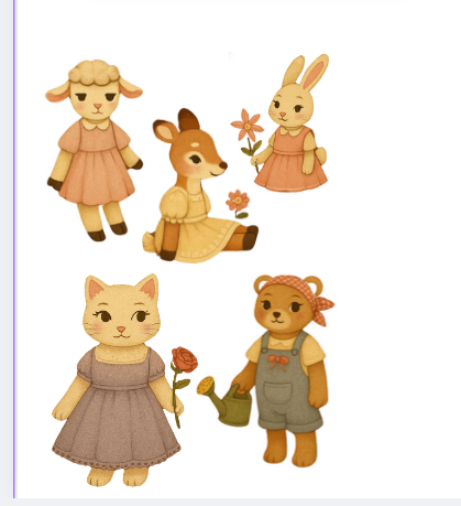 Set de stickers - student project
