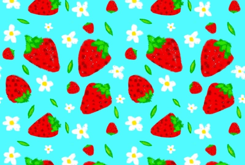 Strawberries and Daisies