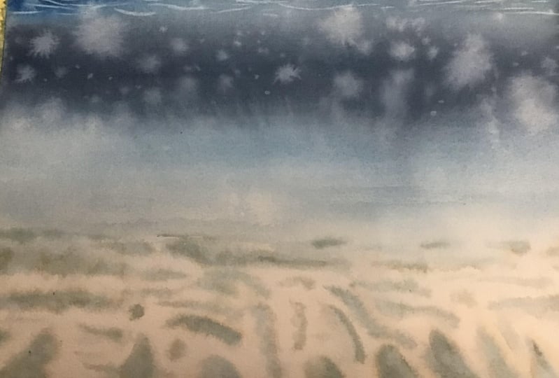 Underwater watercolor