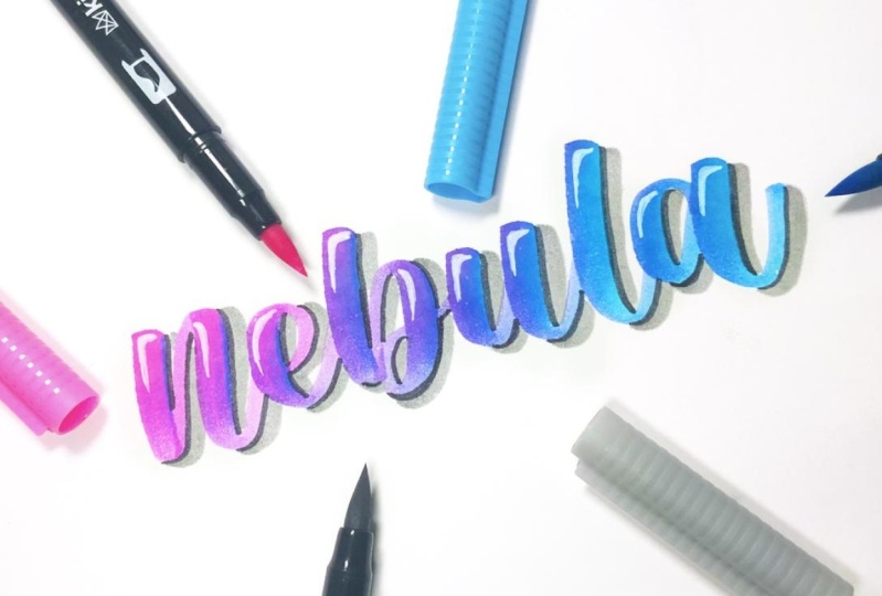 Brush Pen Blending Challenge