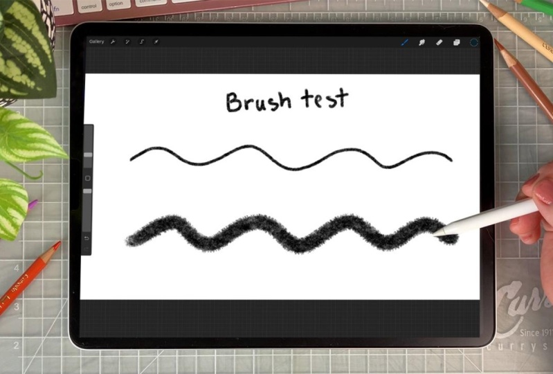 Simple Brush Customization with Procreate's Source Library