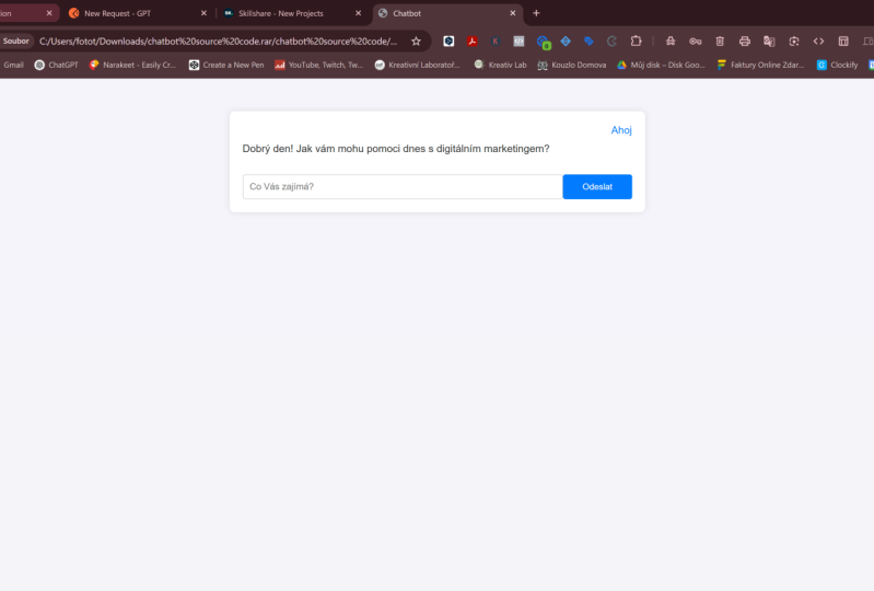 Prepare chatbot for my program clients