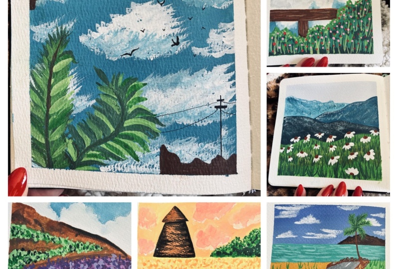 Learning gouache