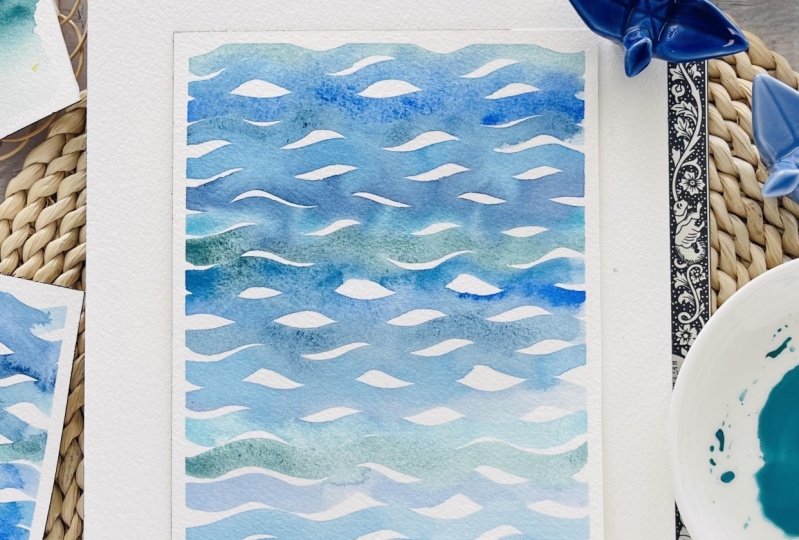 Day 1 & 3 Project: Waves of Calm, Blushing Plaid