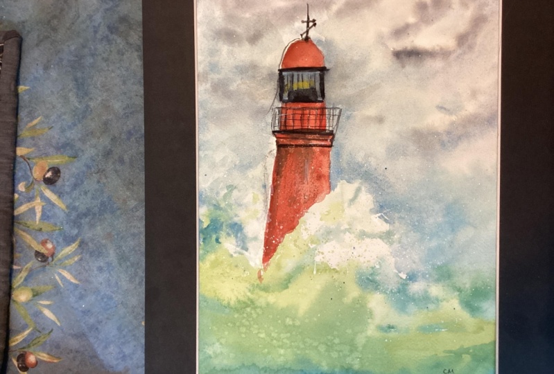 Lighthouse with crashing waves, a Francois blayac tutorial