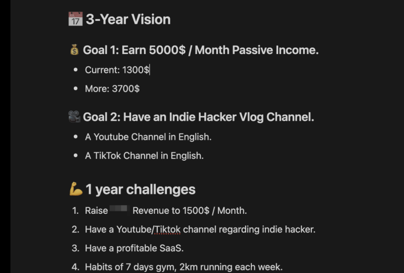 My Action Plan (3-Year Vision)