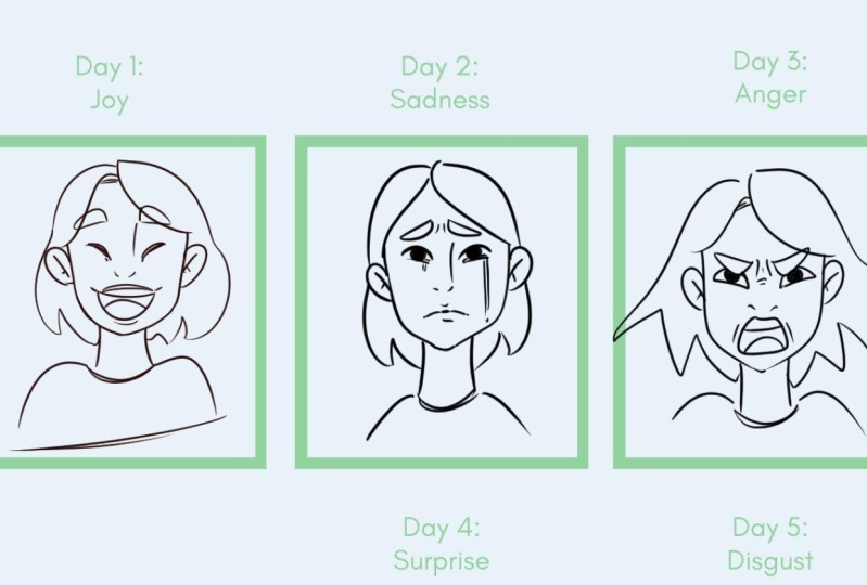 5 Days of Drawing Expressions!
