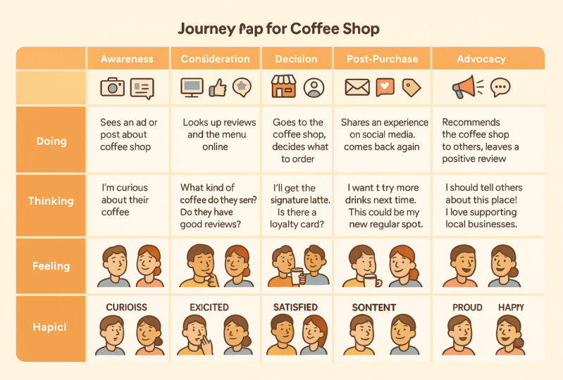 Customer Journey Mapping for a Coffee Shop: Enhancing Customer Experience