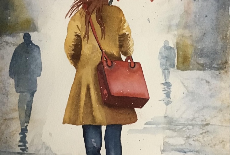 Red umbrella