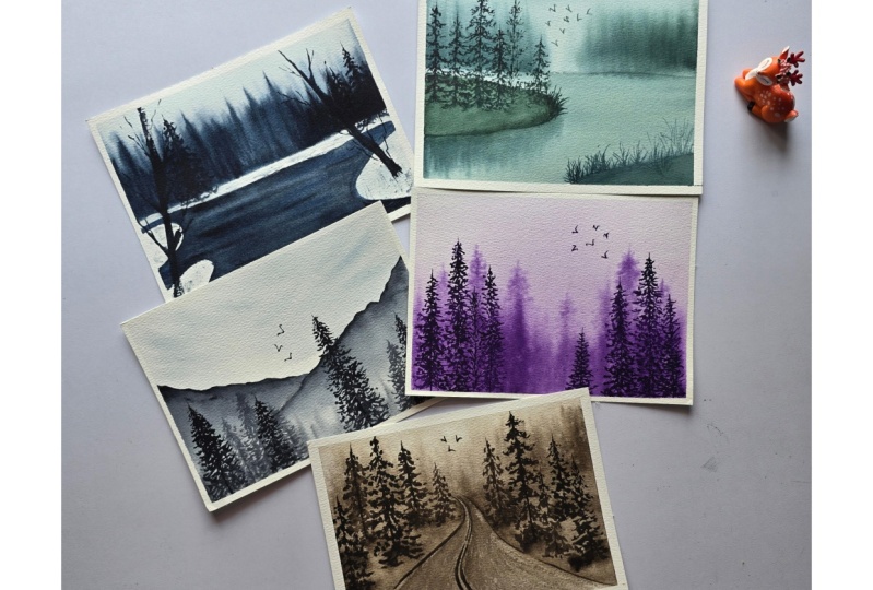Monochrome painting