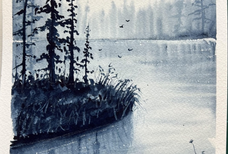 Monochrome Misty landscapes