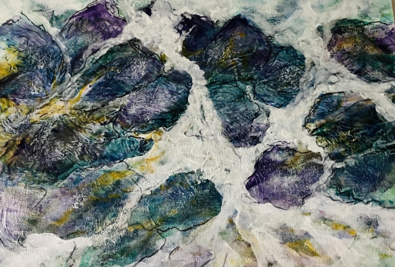 Acrylic Painting: Dutch Pour Method Iris