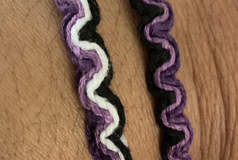Purple bracelet