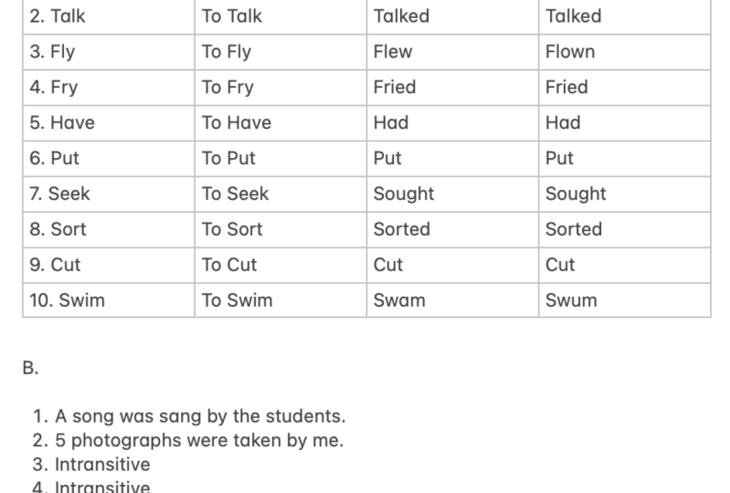 Verbs