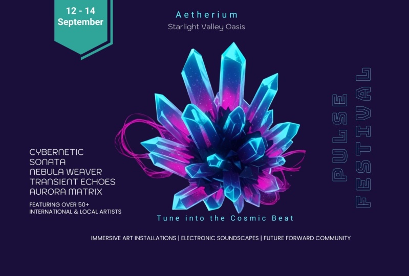 Event Poster - Aetherium Pulse Festival