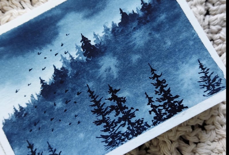 7 Days of Misty Watercolor Landscapes: A Calm & Creative Painting Journey