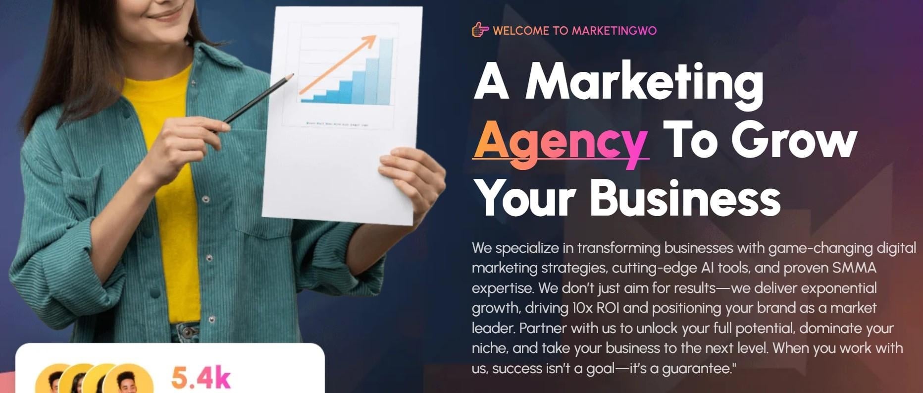 MarketingWo - Grow your business - student project