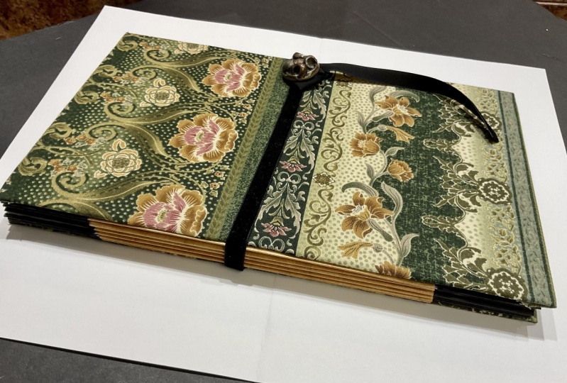 Accordion Hinge Binding with Decorative Papers
