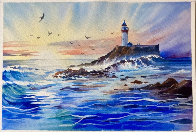 Lighthouse Seascape