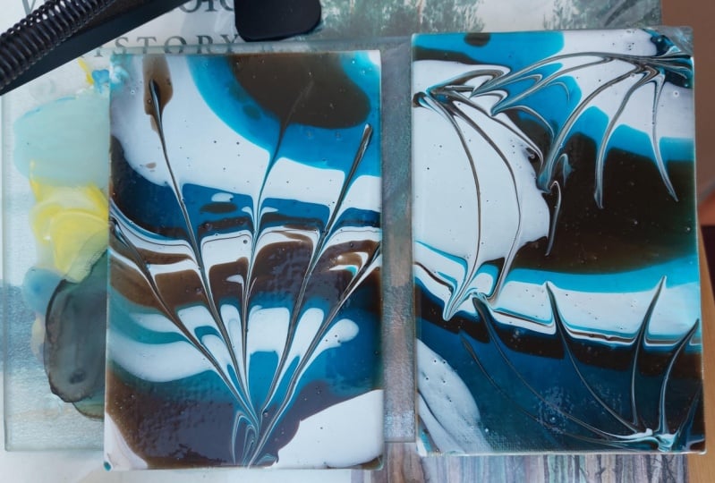 First try at fluid painting