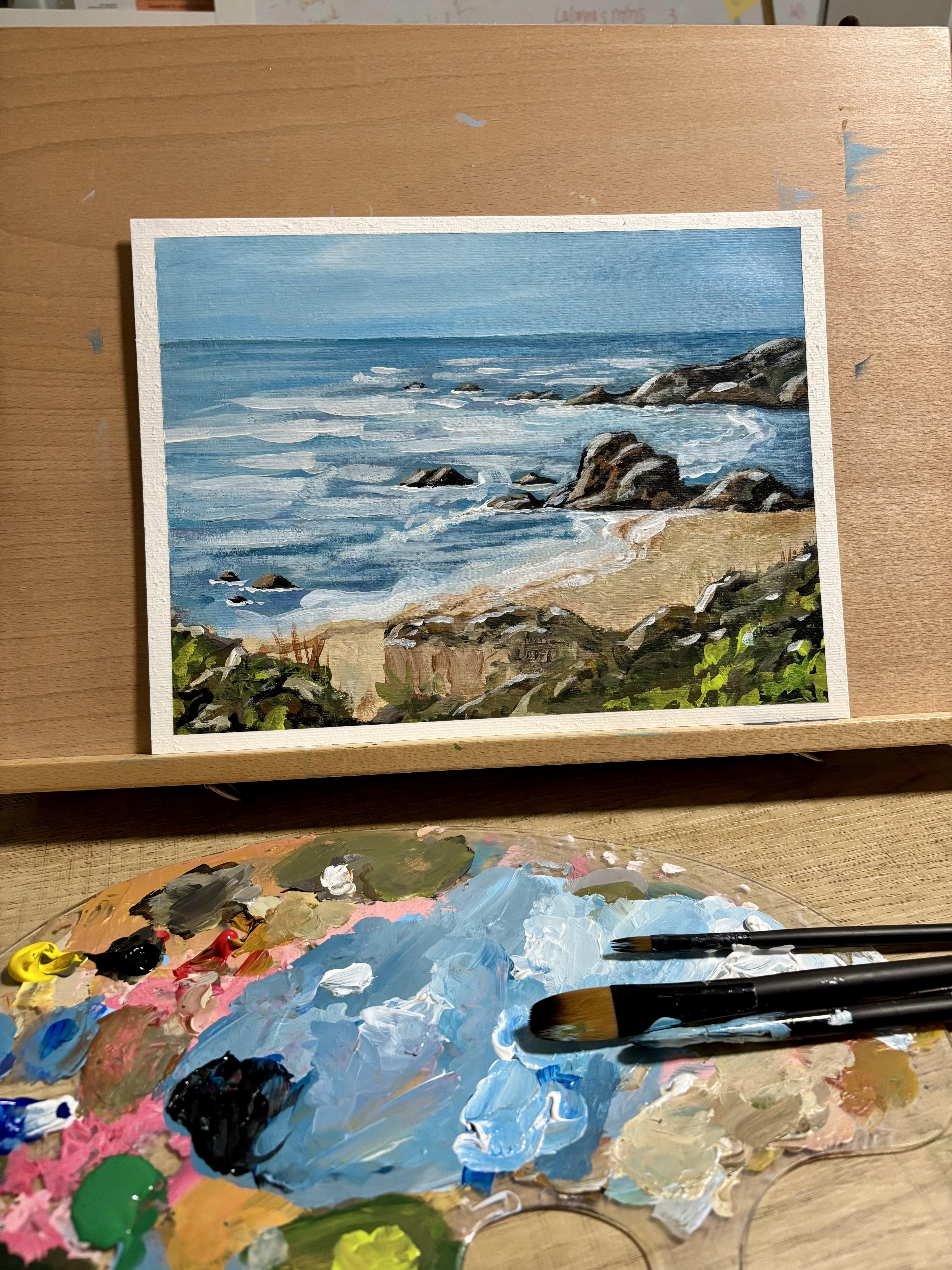Acrylic Beach - student project